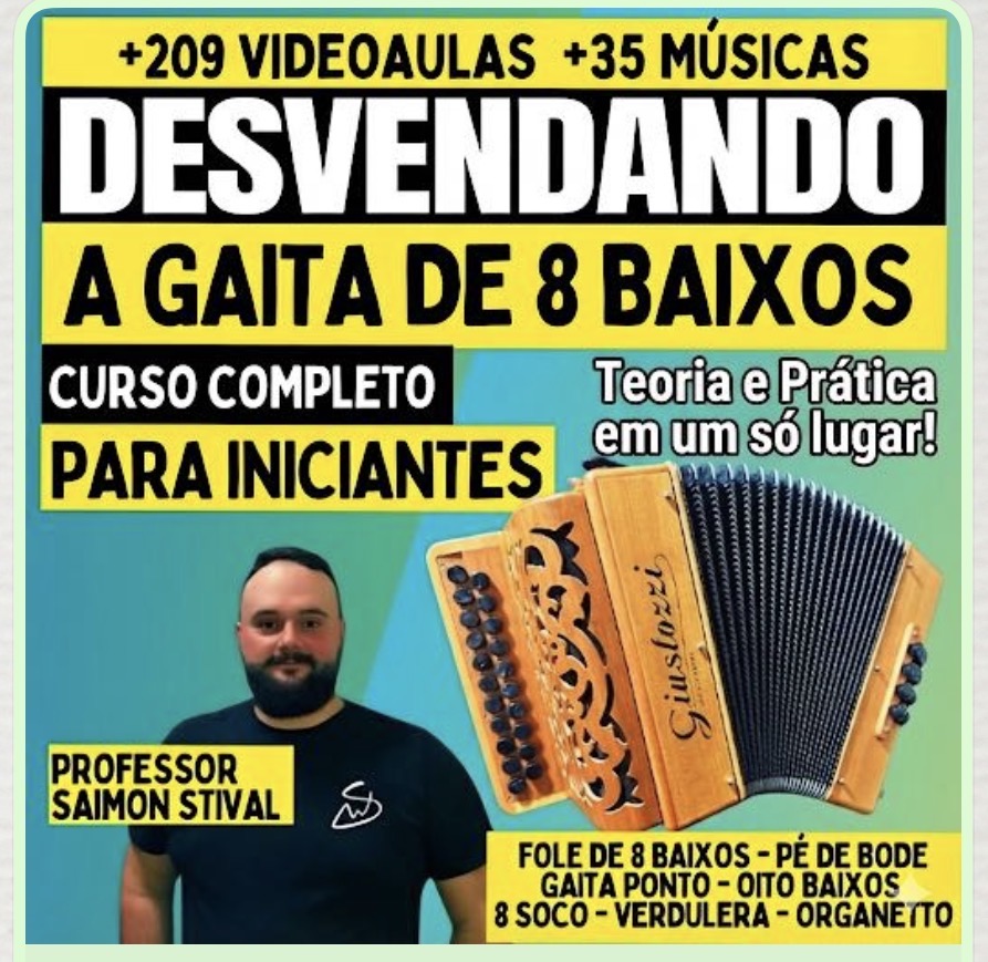 Capa de Desvendando a Gaita de Oito Baixos